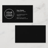 カスタムロゴモダンミニマル任意の色 名刺 (正面/裏面)