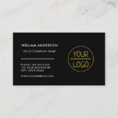 カスタムロゴモダンミニマル白または任意の色 名刺 (正面)