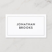 カスタムロゴモダンミニマル白黒 名刺 (正面)