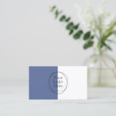 カスタムロゴモダンミニマル青 名刺 (スタンド正面)