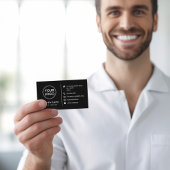 カスタムロゴモダンミニマル・ソーシャル・メディア・アイコン 名刺