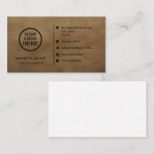 カスタムロゴモダンミニマル・ソーシャル・メディア・アイコン 名刺 (正面/裏面)