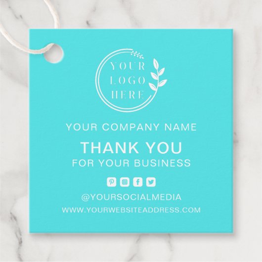 カスタムロゴモダンミニマル フェイバータグ (正面)