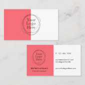 カスタムロゴモダンミニマル 名刺 (正面/裏面)