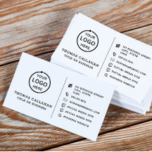 カスタムロゴモダンミニマルSNSカード