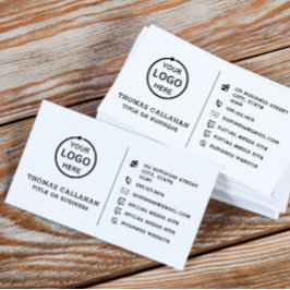 カスタムロゴモダンミニマルSNSカード 名刺