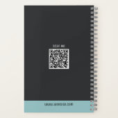 カスタムロゴモダンミニマルSpiral Notebook ノートブック (裏面)