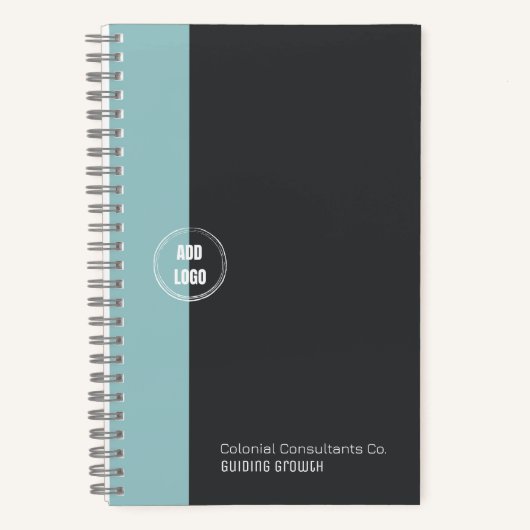 カスタムロゴモダンミニマルSpiral Notebook ノートブック (正面)