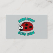 カスタムロゴモダン青 名刺 (裏面)