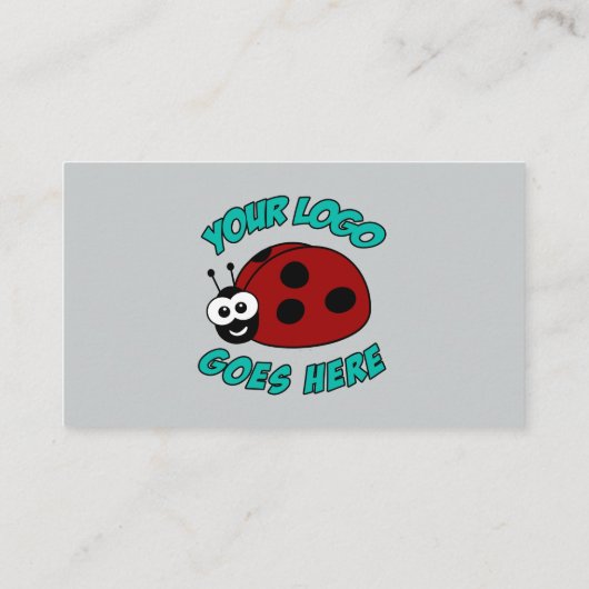 カスタムロゴモダン青 名刺 (裏面)