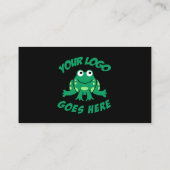 カスタムロゴモダン黒 名刺 (裏面)