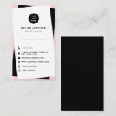 カスタムロゴモダンSocial Media Icons ユニーク Chic 名刺 (正面/裏面)