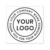 カスタムロゴロゴ会社の名感謝してい前名 セルフインキングスタンプ (デザイン)