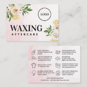 カスタムロゴワックスアフターケアカード 名刺 (正面/裏面)