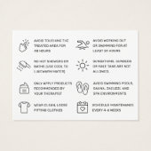 カスタムロゴワックモダンシング・アフターケアカード (裏面)