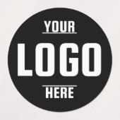 カスタムロゴ中円防水ビニールラベル ラベル (デザイン1)