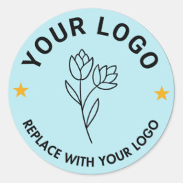 カスタムロゴ丸ステッカー | ビジネスラベル ラウンドシール