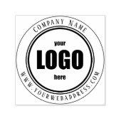 カスタムロゴ丸型自墨付きゴム印 セルフインキングスタンプ (デザイン)