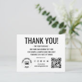 カスタムロゴ事業サンキューカード サンキューカード (スタンド正面)