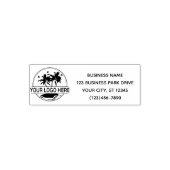 カスタムロゴ事業差出人住所 セルフインキングスタンプ (デザイン)