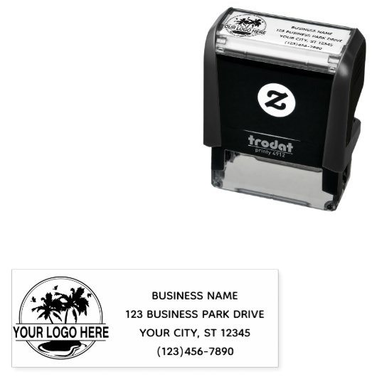 カスタムロゴ事業差出人住所 セルフインキングスタンプ (インサイチュ)