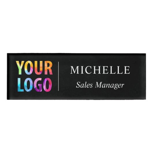 カスタムロゴ事業従業員名 名札 (正面)