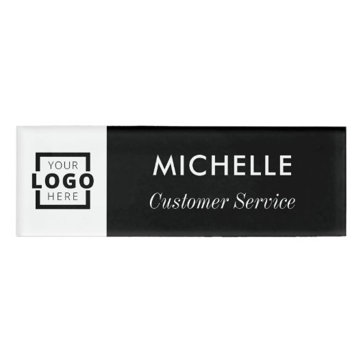 カスタムロゴ事業従業員名 名札 (正面)