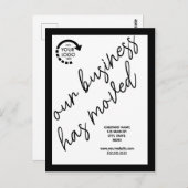 カスタムロゴ事業移転案内アドレス ポストカード (正面/裏面)