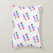 カスタムロゴ付きパーソナライズされた枕 アクセントクッション (正面(垂直))