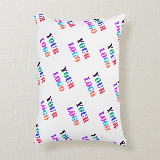 カスタムロゴ付きパーソナライズされた枕 アクセントクッション (正面(垂直))