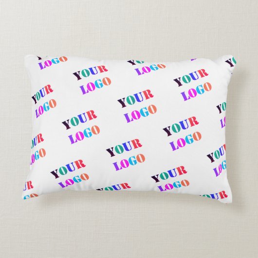 カスタムロゴ付きパーソナライズされた枕 アクセントクッション (裏面)