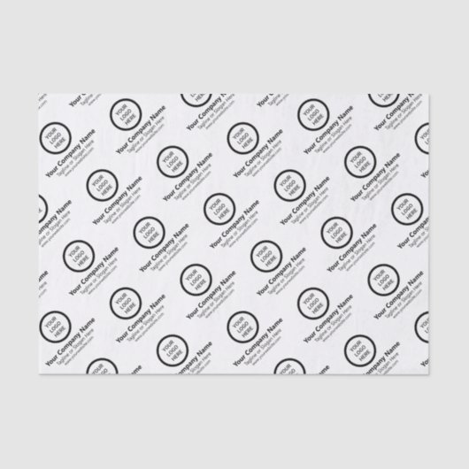 カスタムロゴ付きプロモ企業のントギフト 薄葉紙 (正面)