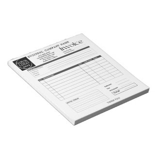 カスタムロゴ付き 小規模ビジネス 請求書 領収書 N ノートパッド