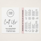 カスタムロゴ任意の色の針で唇を刺すアフターケア (正面&裏面)