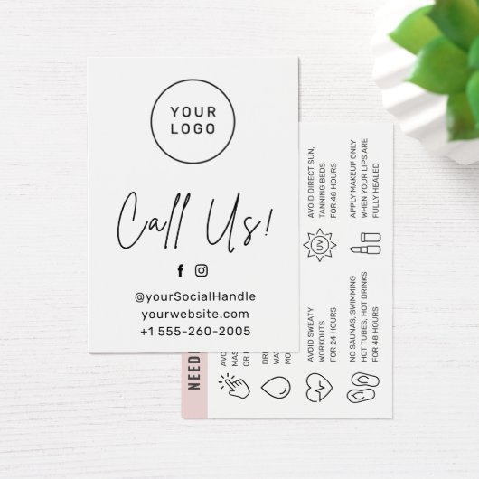 カスタムロゴ任意の色の針で唇を刺すアフターケア (デスク)