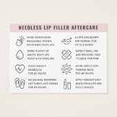 カスタムロゴ任意の色の針で唇を刺すアフターケア (裏面)