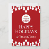 カスタムロゴ企業のクリスマスカード シーズンカード (正面)