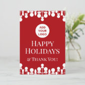 カスタムロゴ企業のクリスマスカード シーズンカード (スタンド正面)