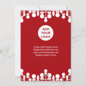 カスタムロゴ企業のクリスマスカード シーズンカード (裏面)