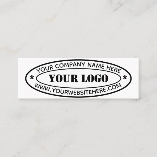 カスタムロゴ会社の印パーソナライズされた紙 スキニー名刺 (正面)