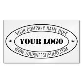 カスタムロゴ会社の印パーソナライズされた紙  マグネット名刺 (正面)