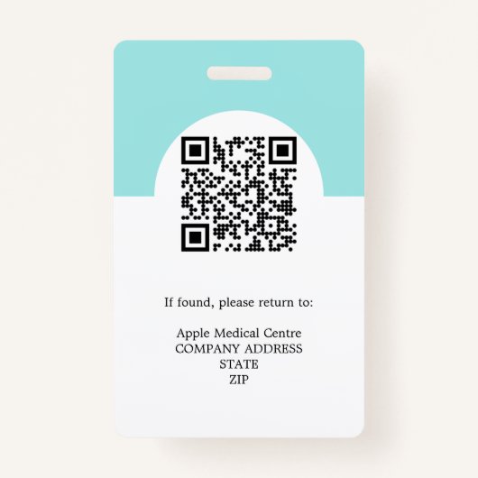 カスタムロゴ会社スタッフ写真IDセキュリティ バッジ (裏面)