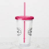 カスタムロゴ会社スタンプパーソナライズされた アクリルタンブラー (右)