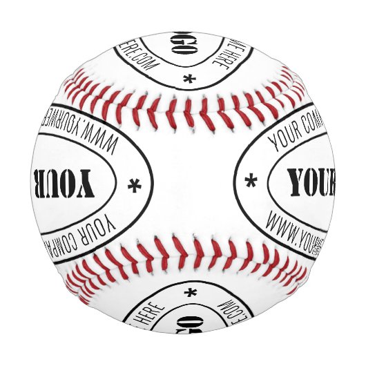 カスタムロゴ会社スタンプパーソナライズされた 野球ボール (正面)