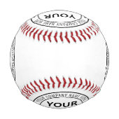 カスタムロゴ会社スタンプ野球 野球ボール (正面)