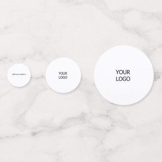 カスタムロゴ会社パーソナライズされた名の追加 コンフェッティ (裏面)