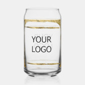 カスタムロゴ会社パーソナライズされた名papの追加 ガラス缶 (正面)