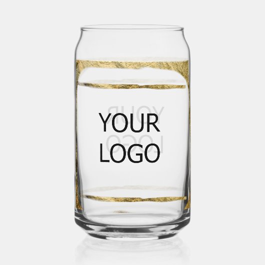 カスタムロゴ会社パーソナライズされた名papの追加 ガラス缶 (正面)