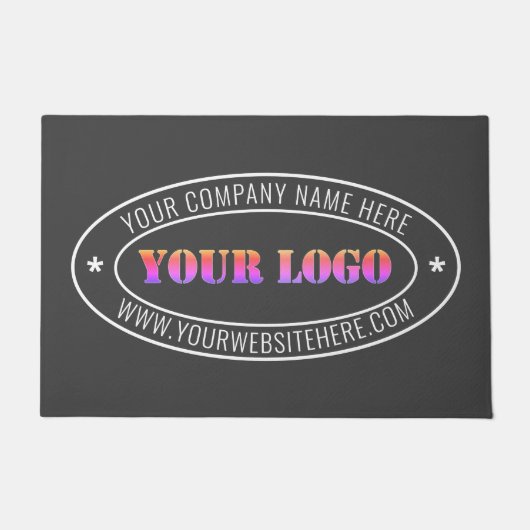 カスタムロゴ会社パーソナライズされた室 ドアマット (正面)