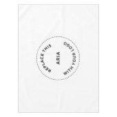 カスタムロゴ会社ビジネスレストランプロモーション テーブルクロス (正面)